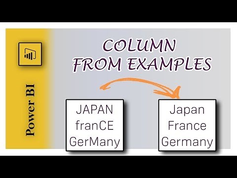 Power BI Desktop - Column from Examples