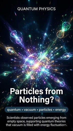Particles Seen Emerging from Empty Space for the First Time. #usnews