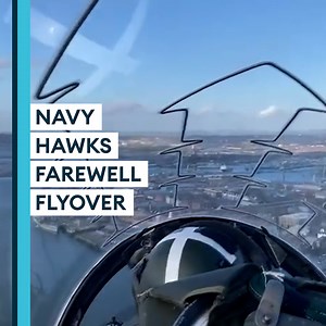 10K views · 387 reactions | The Royal Navy's Hawk jets have completed a farewell flight around the UK. Cockpit footage shows the jets flying over Portsmouth naval base. | Forces News | Facebook
