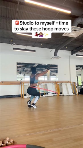 Grab a hoop Queen, have some fun 🧘🏾‍♀️💯 #fyp #hulahoop #dance #vibes #mentalhealth #selfcare #stressrelief #practice #workout | Robyn Sherae