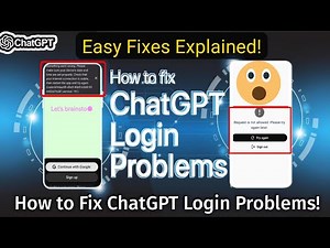 How to Fix ChatGPT Login Problems | Easy Steps to Solve Login Errors