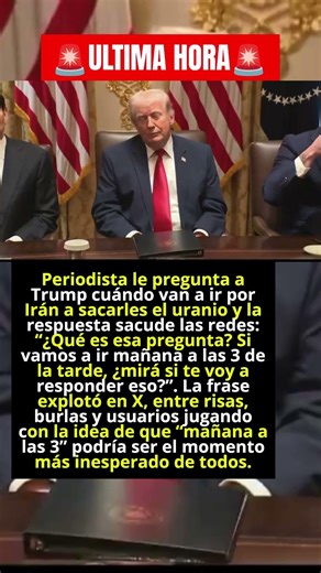 La reacción de Trump sobre Irán que desató una ola de comentarios en redes