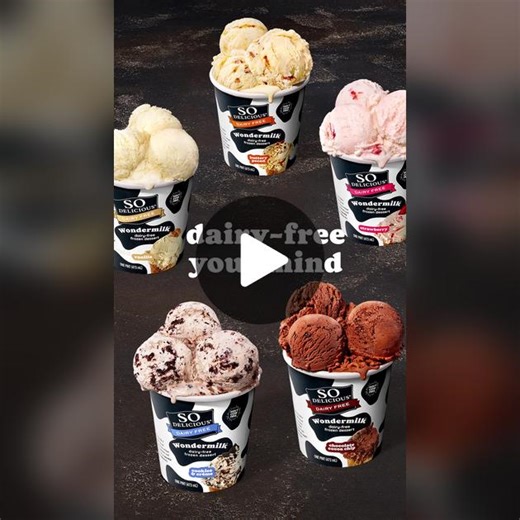 So Delicious Dairy Free® Wondermilk™. A dairy-free ice cream alternative so smooth you won’t believe it doesn't come from a cow. We dare you to choose a favorite flavor.