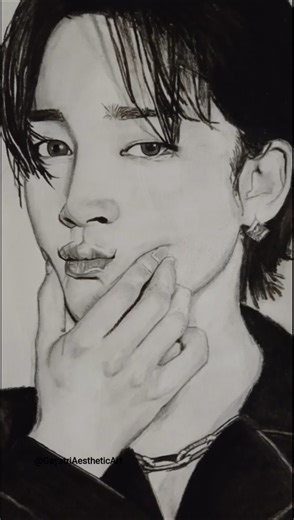 Park Jimin Drawing Step By Step || Jimin Drawing Tutorial || Jimin Sketch Tutorial #jimin #art #bts