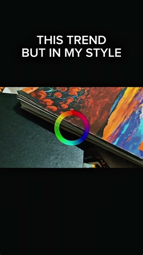 COLOR WHEEL TREND BUT IN MY STYLE 🔥#art #drawing #shorts #trending #colors