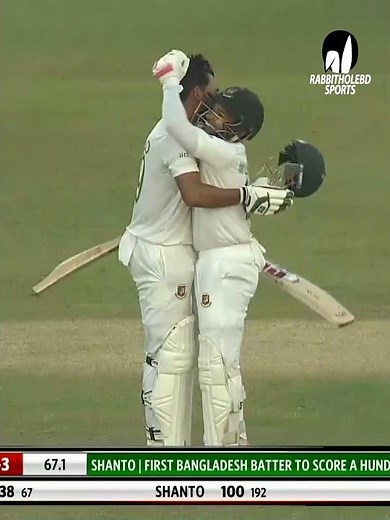 Najmul Hossain Shanto struck a brilliant century #banvsnz #cricket #bdvsnz #nazmulhossainshanto