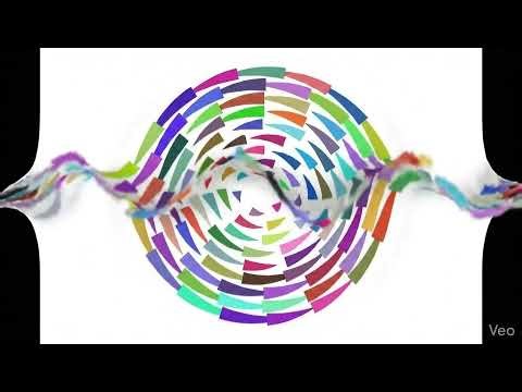 Colorful Geometric Mosaic Vortex | Abstract Digital Art (4K)