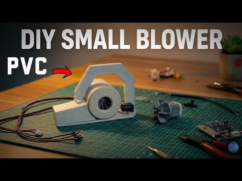 How to Make a Small Air Blower at Home Using PVC Pipe | DIY Mini Blower