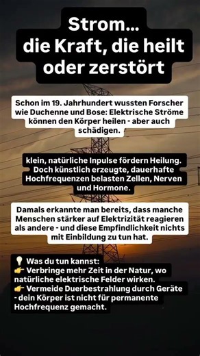 ⚠️ Strom kann dich heilen oder zerstören! ⚡