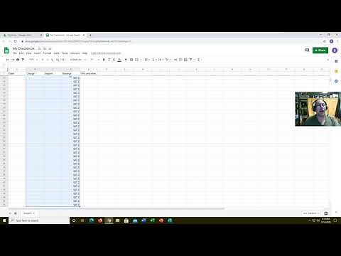 Creating a basic checkbook using Google Sheets