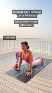 68K views · 1.6K reactions | Lizard Pose is an excellent stretching posture for the hip flexors, hamstrings and quadriceps. Integrating this pose into your regular yoga practice improves hip flexibility and strengthens the leg muscles. #activesummerwithmoxy  Generous sponsor: @moxyactive . 露‍♀️Fun hosts: @deeongs @irosenav @sofiagarcia_yoga @susanhu33 #yoga #yogadrills #yogaflexibility #yogapractice | Omwithrose | Facebook