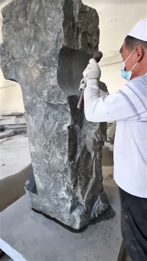 Stone Carving Like Squidward High Quality Sculpting Process 🗿 #sculpture #shorts