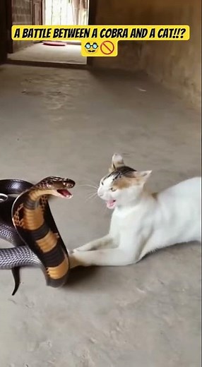 "EPIC Cat vs Cobra Fight - Most Intense Animal Battle You'll Ever See! 🐱⚔️🐍" #ai