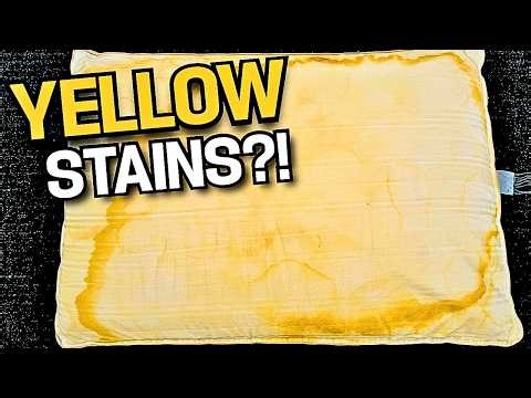 EASIEST Way To Remove Yellow Sweat Stains From Pillows