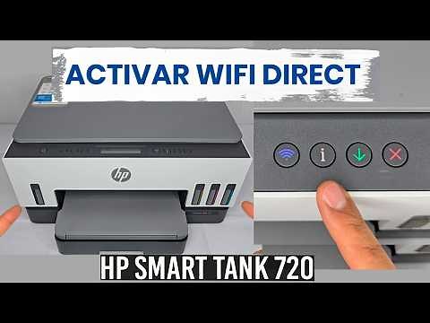 Cómo CONFIGURAR Conexión WIFI DIRECT Impresora HP Smart Tank 720(Paso a Paso)