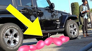 Best bad parking pranks with balloon scare magic