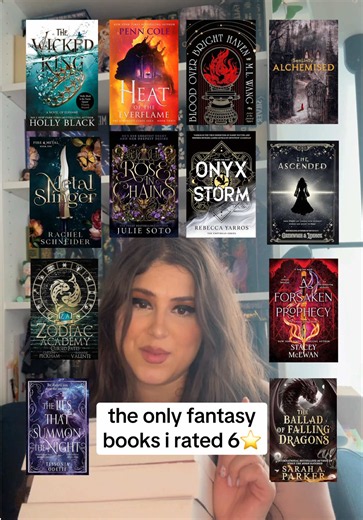 The only fantasy books I rated 6⭐️ #fantasybooks #fantasybooktok #book #romantasybooktok #bookrecs