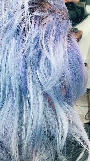Color balancing service on the beautiful @aili.likes.adventure today #pulpriothair #olaplex #k18hair #guytang_mydentity #lavenderhair #colorcorrection #masterstylist