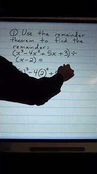 Algebra 2 Honors Remainder Theorem Problem 1 (2/9/26)