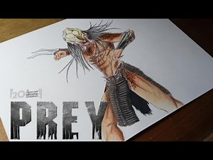 Dibujando al Depredador Feral | Speed Drawing Feral Predator | Predator: Prey