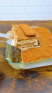 Biscoff Icebox Cake #biscoffcake #fyp #food