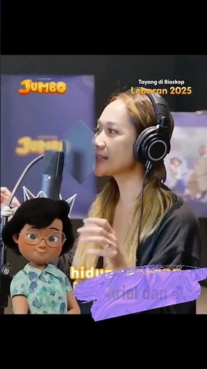 Ariel dan BCL Adu Akting saat Isi Suara di Film Jumbo