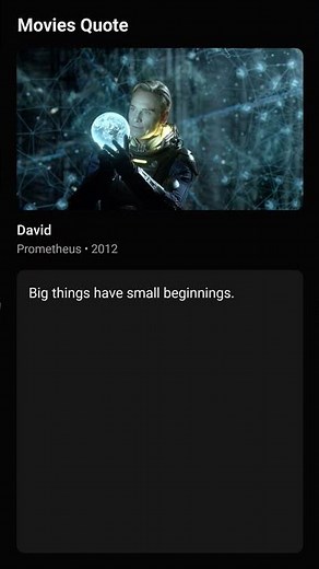 Prometheus Quote | David #movie #quotes #motivation #shorts