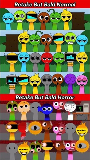 Incredibox Sprunki OC – Everyone Is bald treatment 😱💖 #Shorts #Sprunki