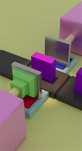 Endless Purple Factory Loop Animation #loopanimation