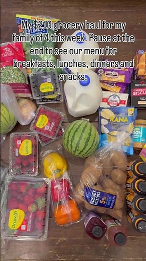 $210 at Kroger to feed my family of 4 for the week.