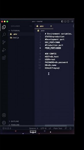 What is a .env file?