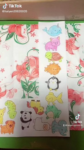 Cách làm sticker ko cần băng dính 2 mặt #stickers #handmade #xuhuong #khéotay