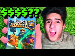 Beating clash royale with _____ $