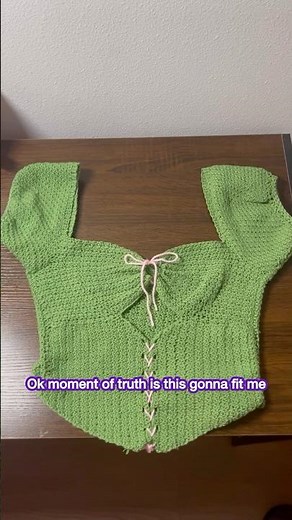 Crochet puff sleeve corset top #crochet #shorts #crochetideas #crochettops #crochetshorts