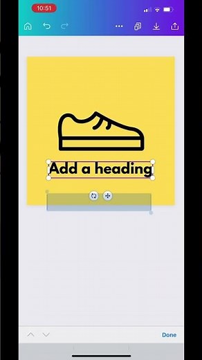 Creating a quick logo for an online shoe store in Canva!