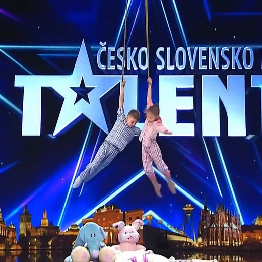 12M views · 845K reactions | INCREDIBLE Young Aerial Duo Win the GOLDEN BUZZER and Bring the Judges TO TEARS! | Got Talent Global | Facebook