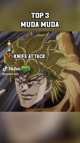 TOP 3 DIO MUDA MUDA 🔥 | YOUTUBE CHANNEL LINK IN BIO #fyp #foryoupage❤️❤️ #animefyp #anime #jojos #jojo #jjba #jojosbizzareadventure