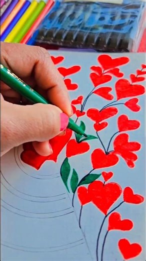 ❤️Easy Heart Shape Mandala Art for Valentine'sDay🌹 Beginners Tutorial#viral#shorts#trending#love#fyp