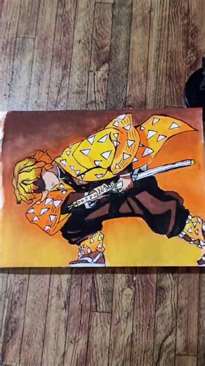 How to draw zenitsu #shorts #animedrawing #zenitsu #edit