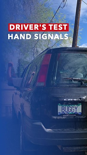 Required Hand Signals - Driver's Test #fyp #smartdrivetest #passdriverstest #drivinginstructor #drivinglessons #drivingtest #handsignals #california #turning #stopping #motorcycle #handsignal