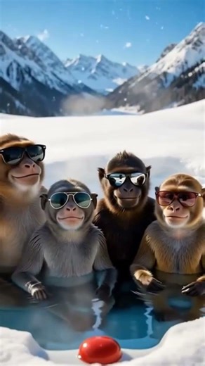 Swag level: ❄️♨️ MONKEYS ONLY 😎🐒 #cartoon #funny #shortsfeed