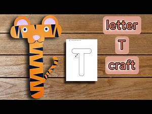 letter T craft | alphabet craft ideas | spring kiddo paper crafts
