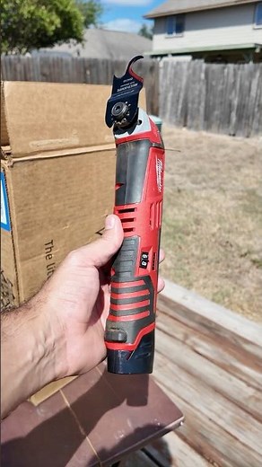 Milwaukee M12 12V Lithium-Ion Cordless Oscillating Multi-Tool cutting cardboard easy #shorts #viral