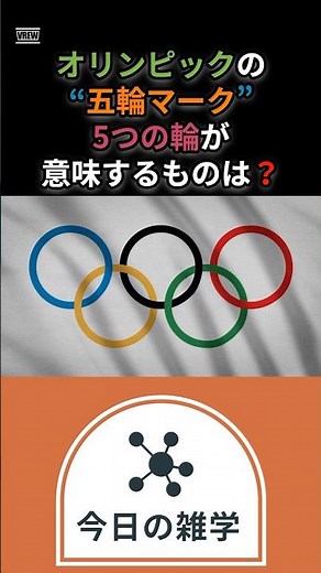 オリンピックの“五輪マーク”、5つの輪が意味するものは？ #shorts #雑学 #オリンピック