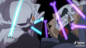 X Tale #Undertale #Sans #Fyp #Underverse #amv #Royalty #Anime