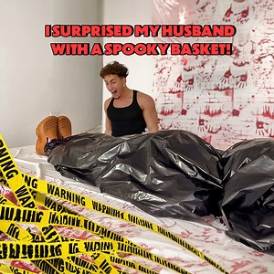 Surprised My Husband With a Spooky Basket🎃 | Montana and Ryan