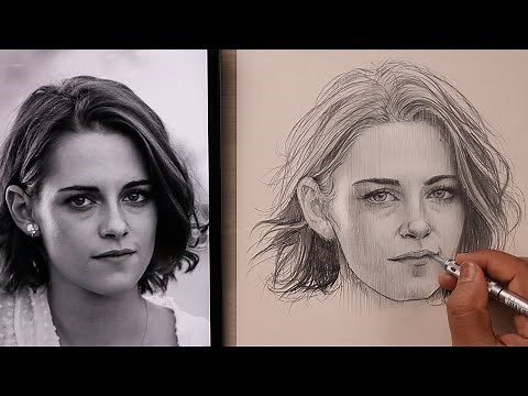 🔥👉 Basics of Portrait Drawing for Beginners | Free Hand Portrait Drawing #sketchbookbyabhishek