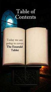 The Emerald Tablet ✨ Secrets of Occult Alchemy | Hermetic Wisdom Explained