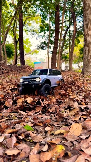 Bronco Leaf Basher: High-Speed Run! 🍂 #traxxas #bronco #shorts