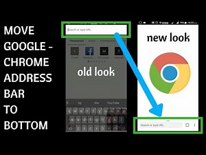 Move google chrome address bar to bottom